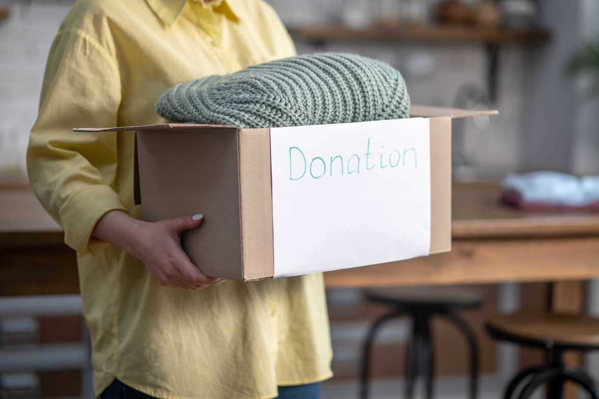 clothes donation box